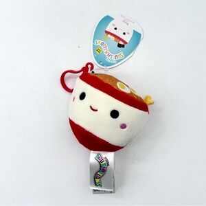Squishmallow 3.5" Clip On Keychain Plush - Raisy the Ramen Bowl